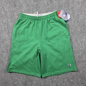 Champion Everyday Cotton Shorts Green Vine — Size Small
